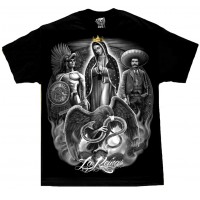 DGA David Gonzales Lowrider Chicano Art La Reina De Guadalupe T Shirt