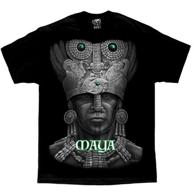 DGA David Gonzales Lowrider Chicano Art Aztec Maya T Shirt